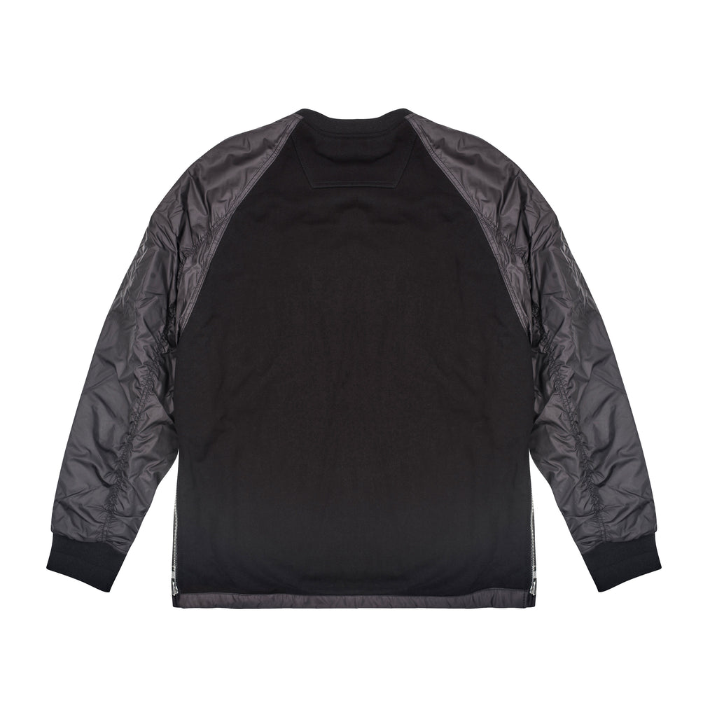 BOMBER STYLE SWEATER, BLACK