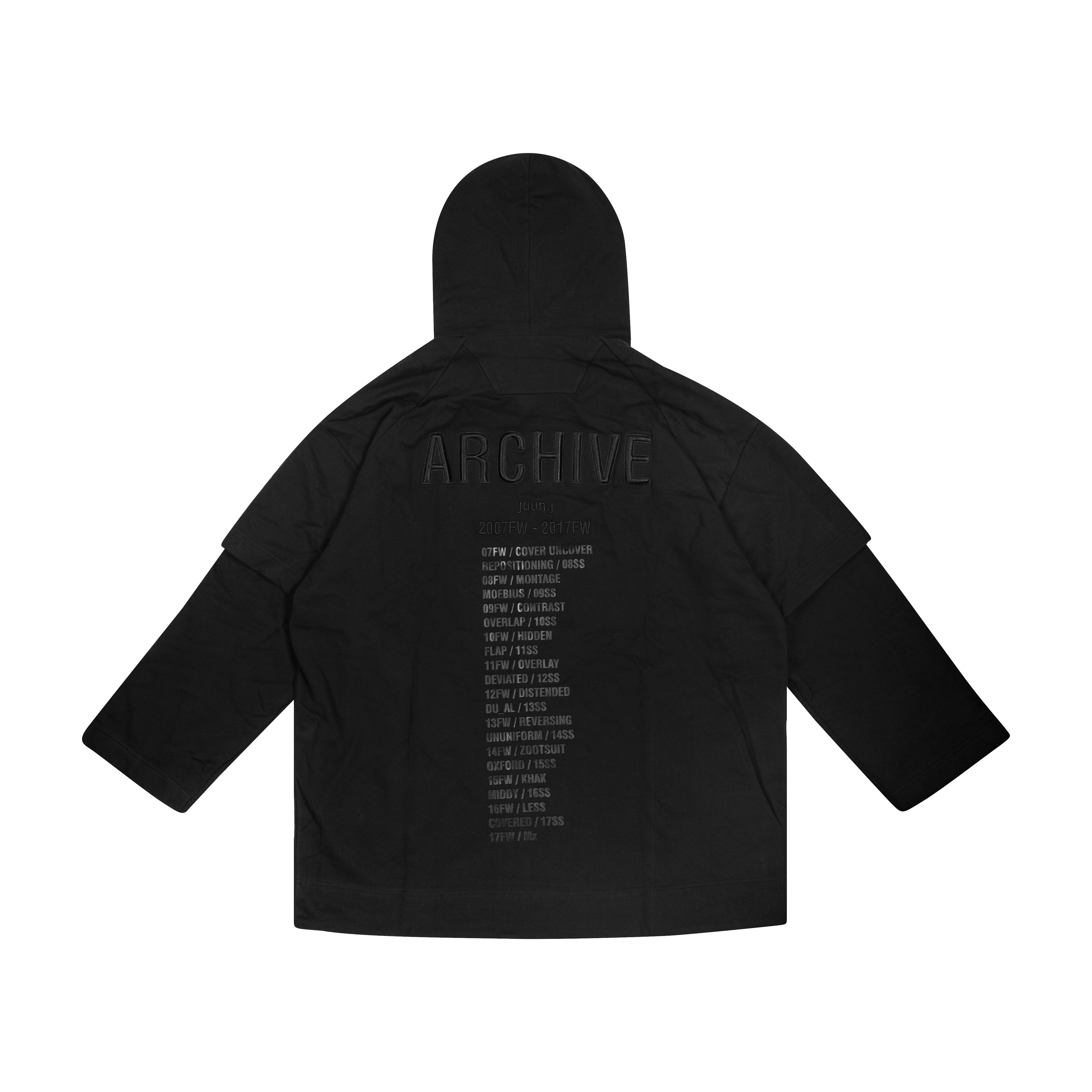 ARCHIVE HOODIE, BLACK