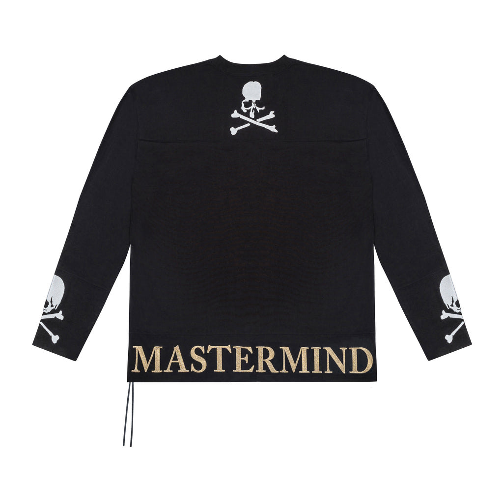SKULL LOGO LONG SLEEVE 03, BLACK