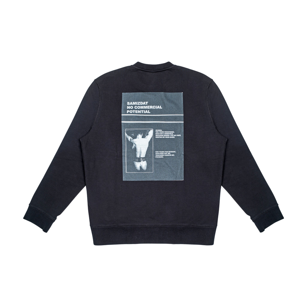NO COMMERCIAL SWEATER, BLACK
