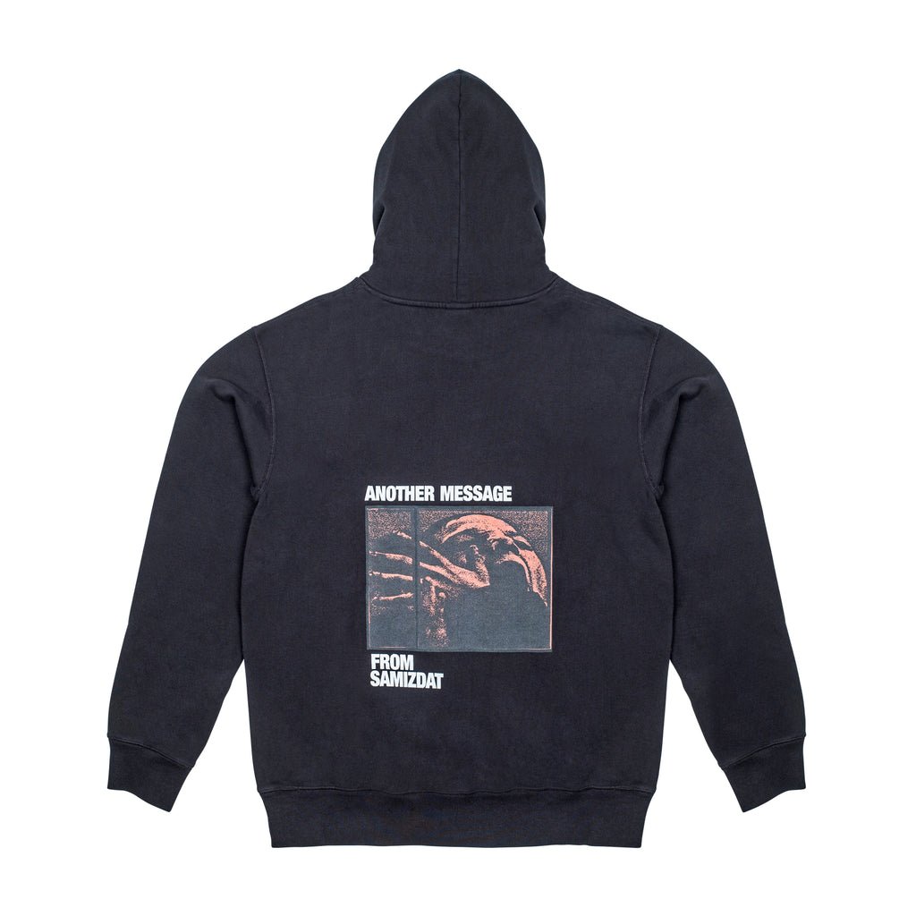 ANOTHER MESSAGE HOODIE, BLACK