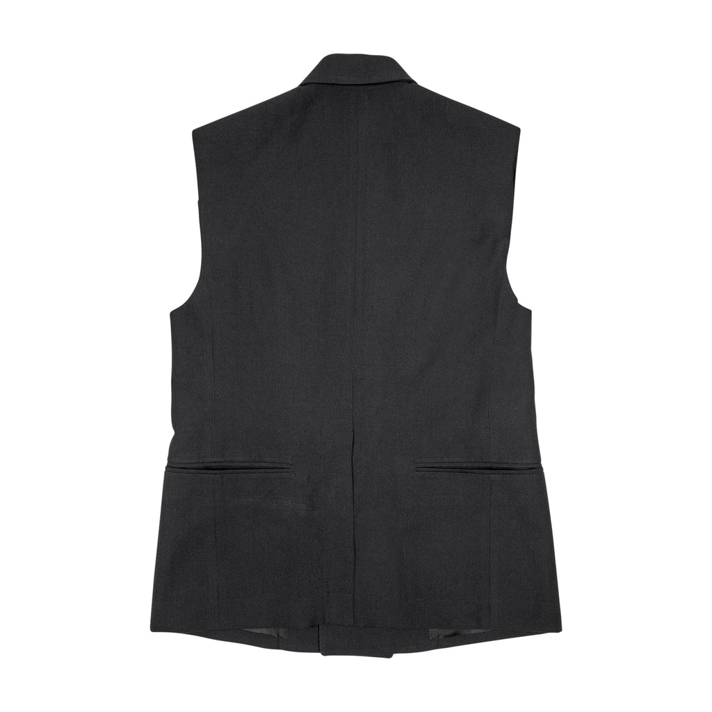 SUIT  STYLE VEST, BLACK